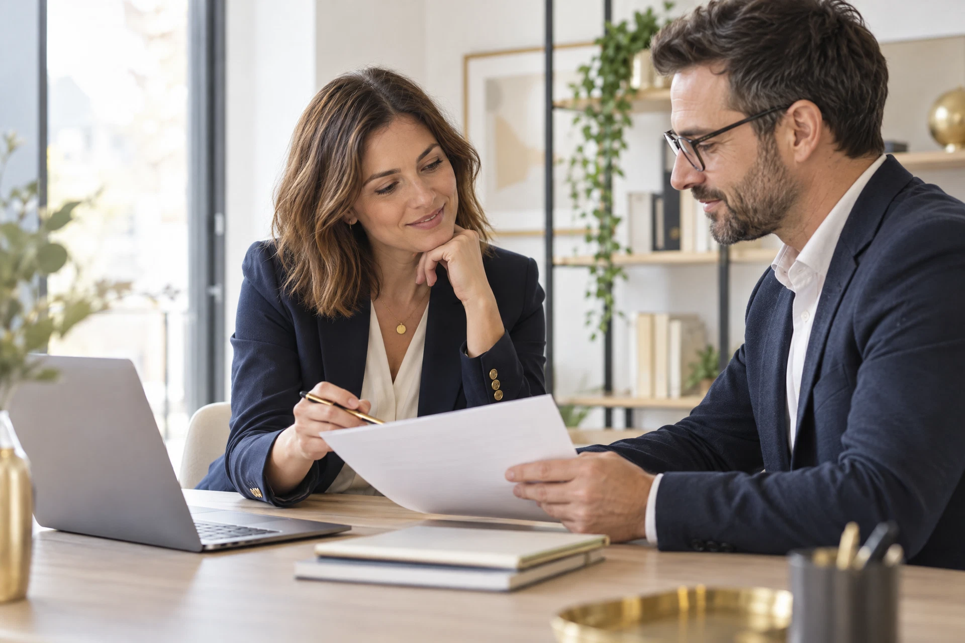 Échange professionnel autour d’un dossier RH